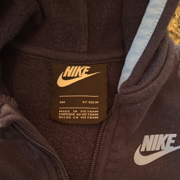 Nike Blue One Piece with Hood and Zipper 6M - Picture 5 of 7